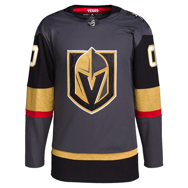 Vegas Golden Knights adidas  Alternate  Primegreen Authentic Custom Jersey - Gray