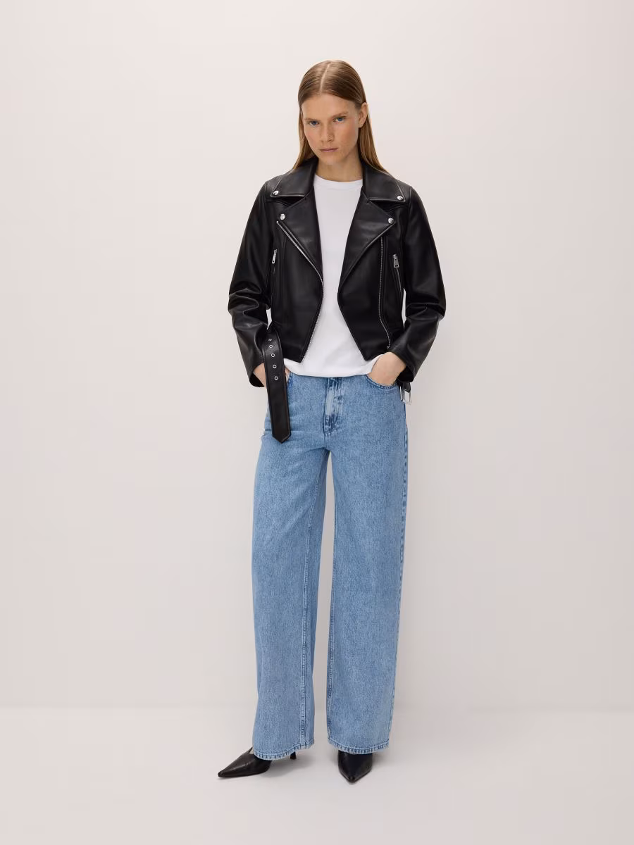 Faux Leather Biker Jacket