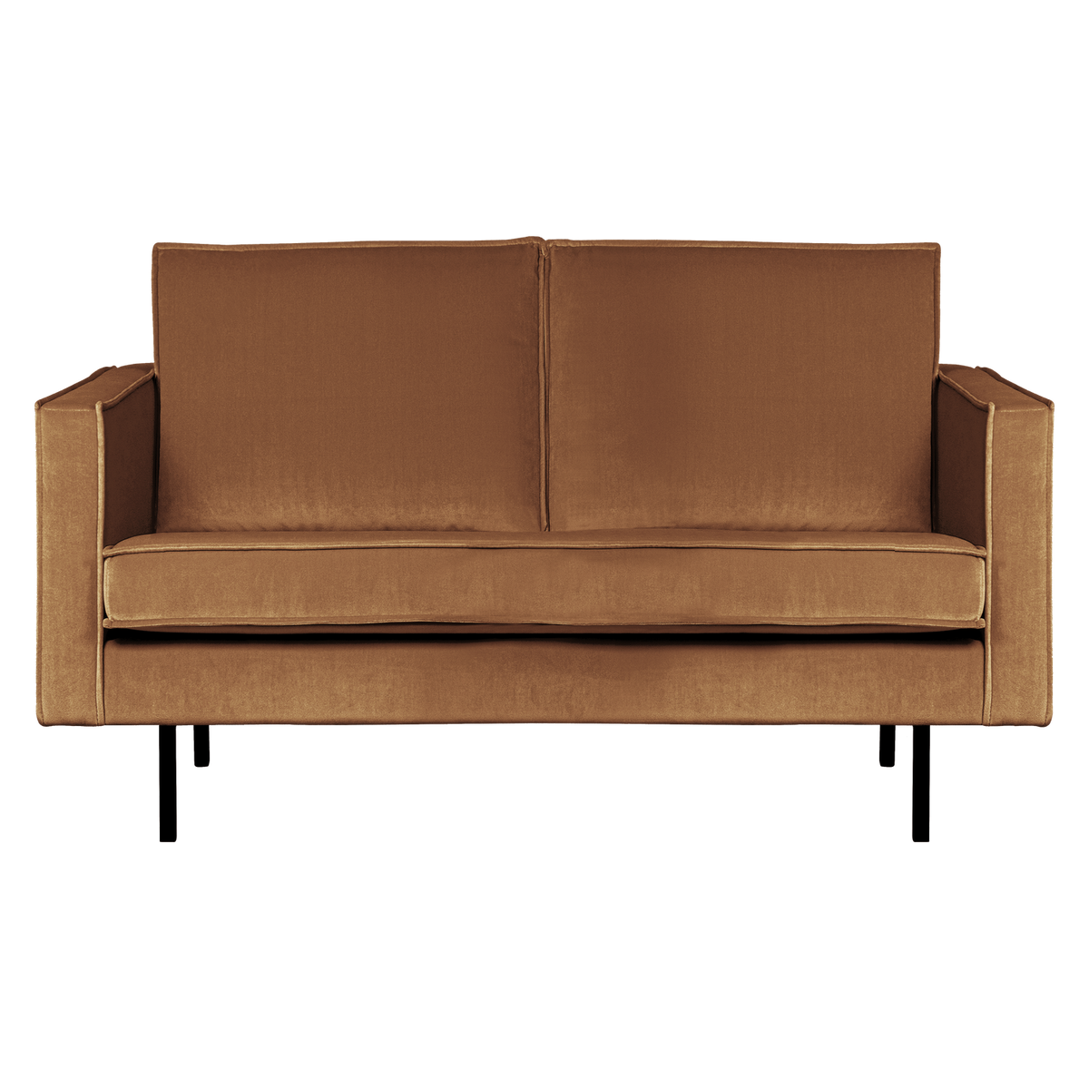 WOOOD 2-zits bank Rodeo - Velvet - Honinggeel - 85x150x86