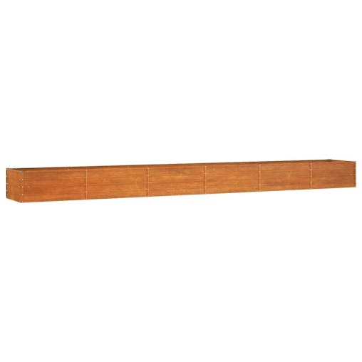 NNEVL Garden Raised Bed Rusty 600x80x45 cm Corten Steel