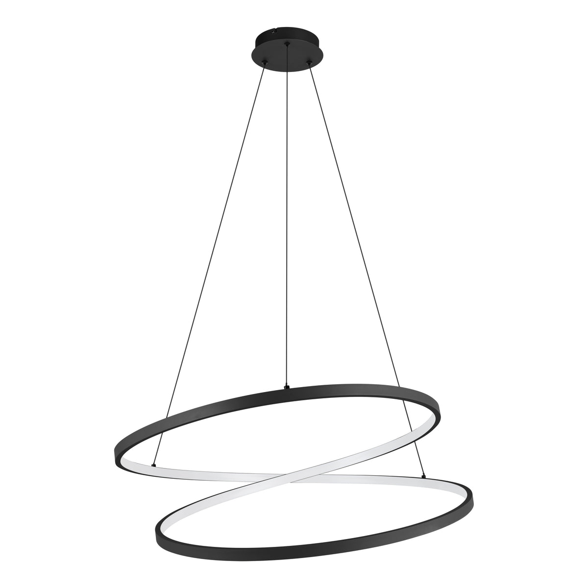 EGLO hanglamp Ruotale - led - ø 70 cm - zwart
