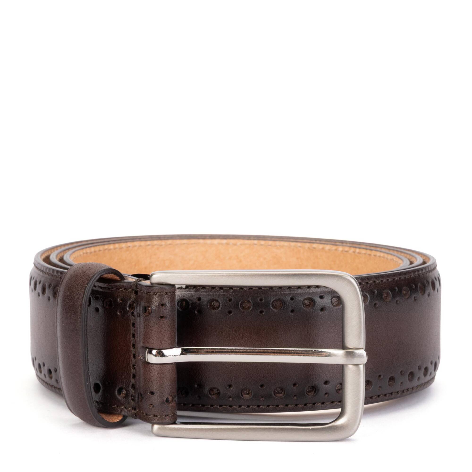 CINTURóN - Cinturón con detalles picados para hombre