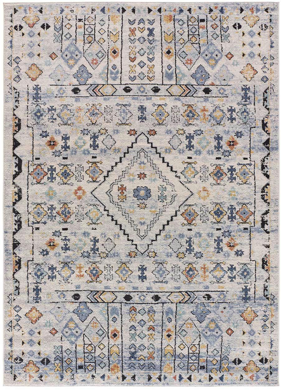 MABEL - Tapis vintage de style ethnique multicolore, 80X150 cm