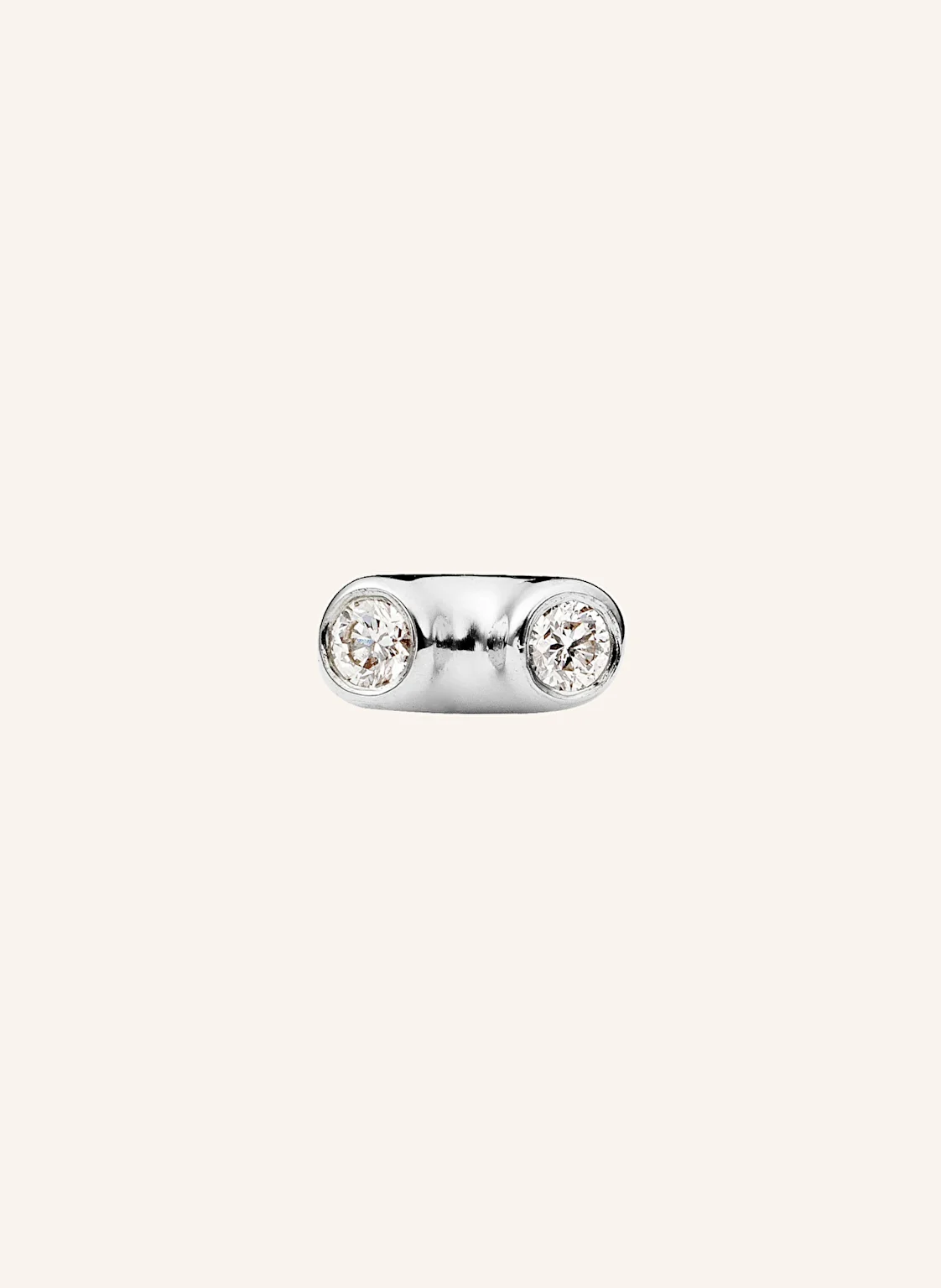 ariane ernst Ohrstecker THE ONE STUD NO.2 aus 18 Karat Gold mit Diamanten