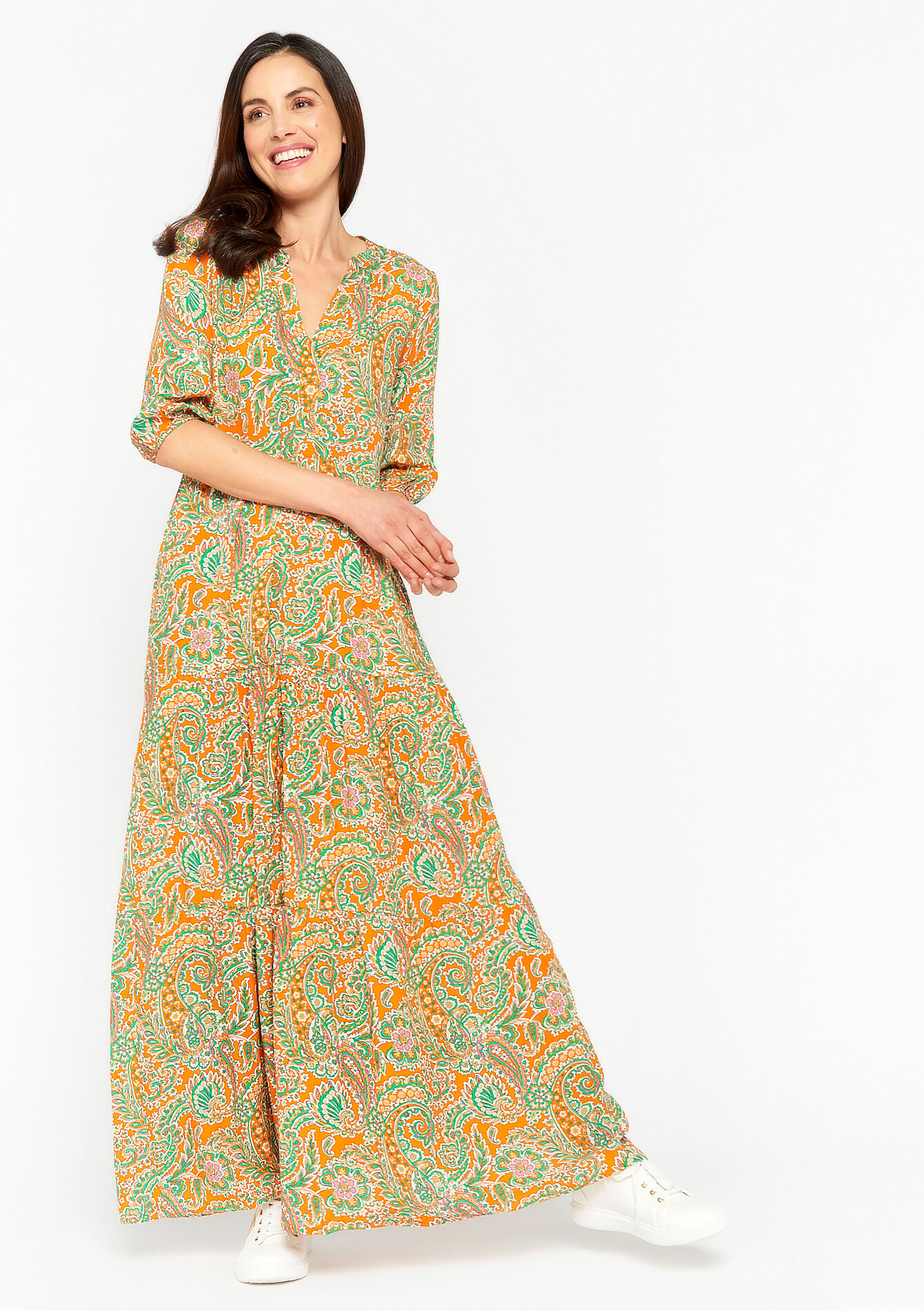 Maxi-jurk met paisleyprint