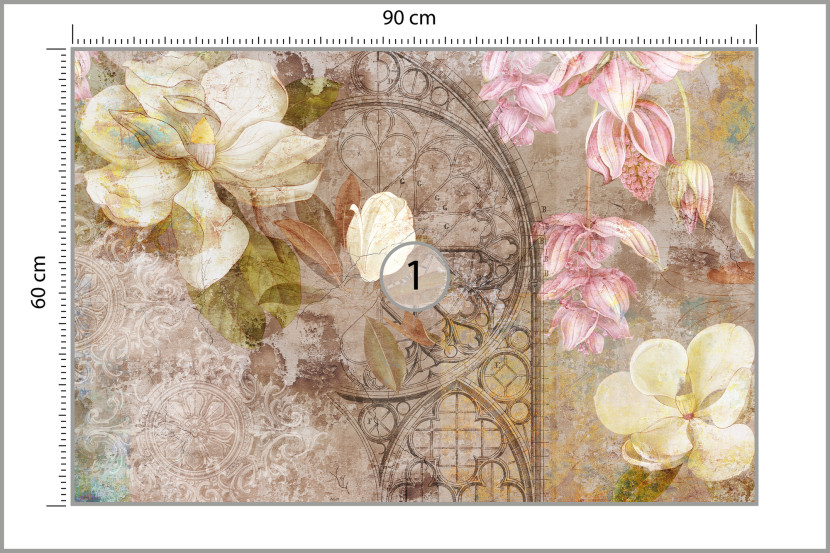 Fototapeta Abstrakcyjne Kwiaty Magnolii Mural 90x60cm