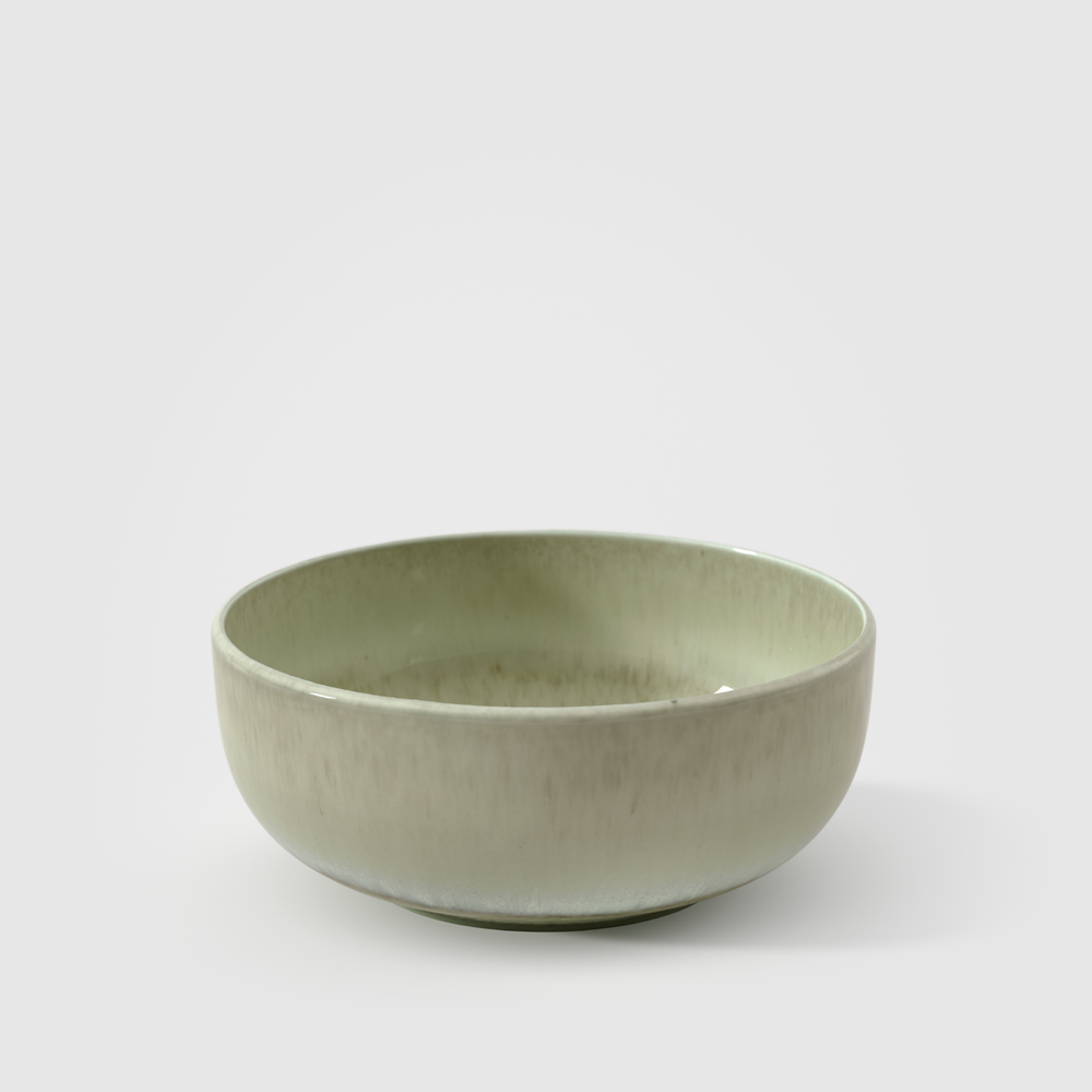 Perlemor Cereal bowl - Green, 16.6 oz, Premium Porcelain