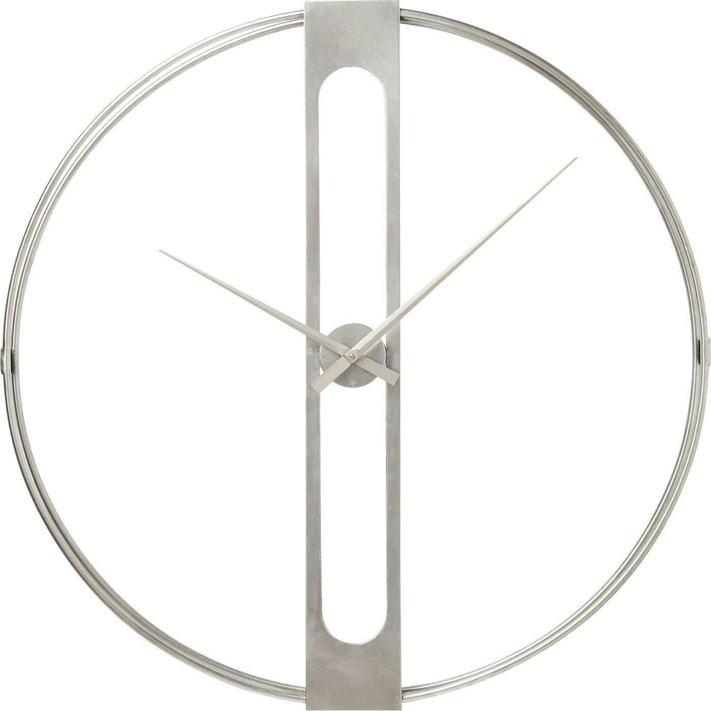 CLIP - Horloge en acier argenté D60