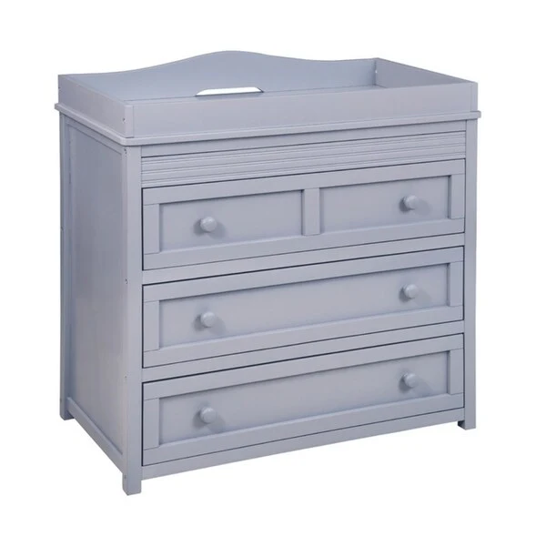 Mikaila Ariel II Two-drawer Baby Changer Dresser Grey
