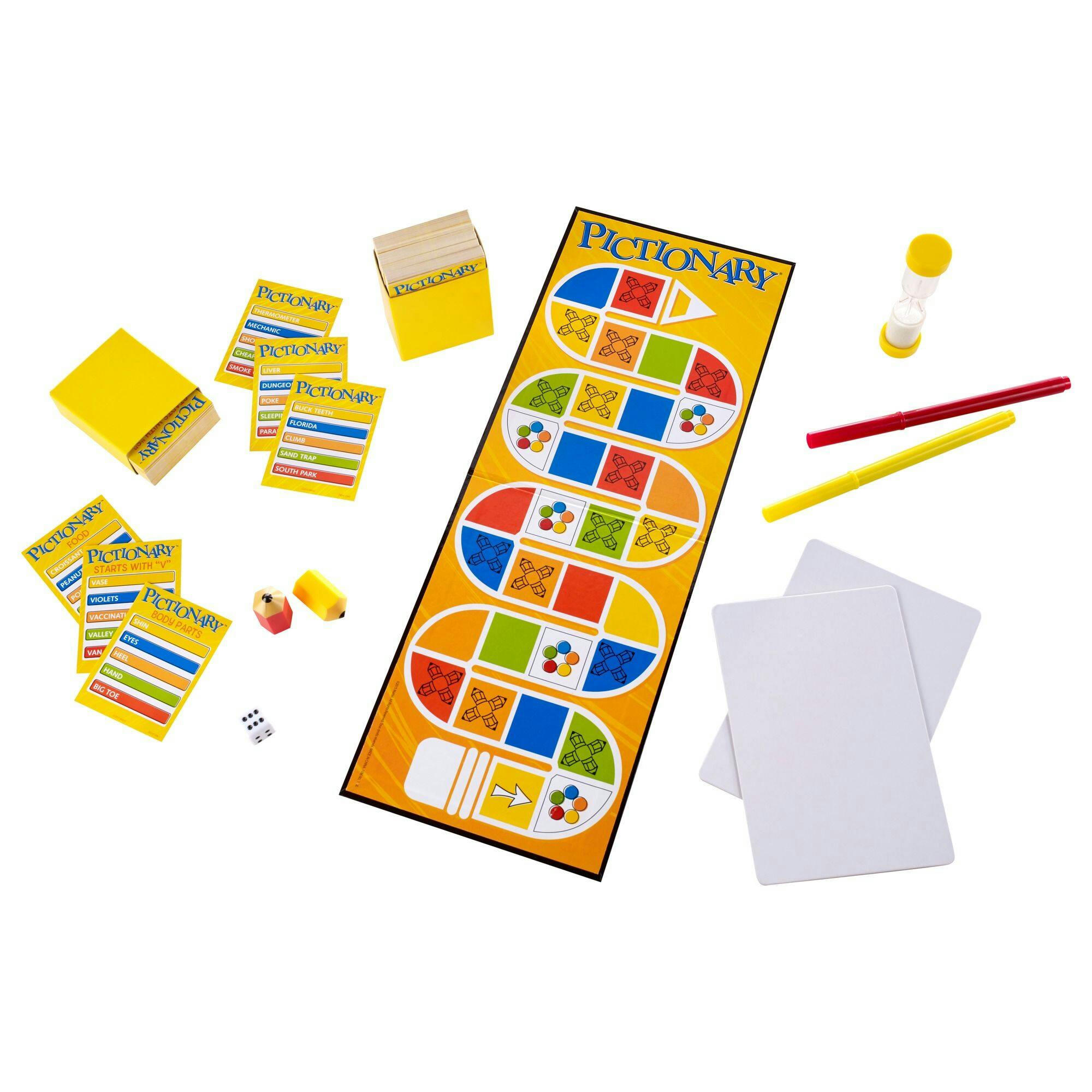 Mattel Pictionary™ Board Game Party Box for Family, Adults & Kids, Indoor Game, Ages 8+
