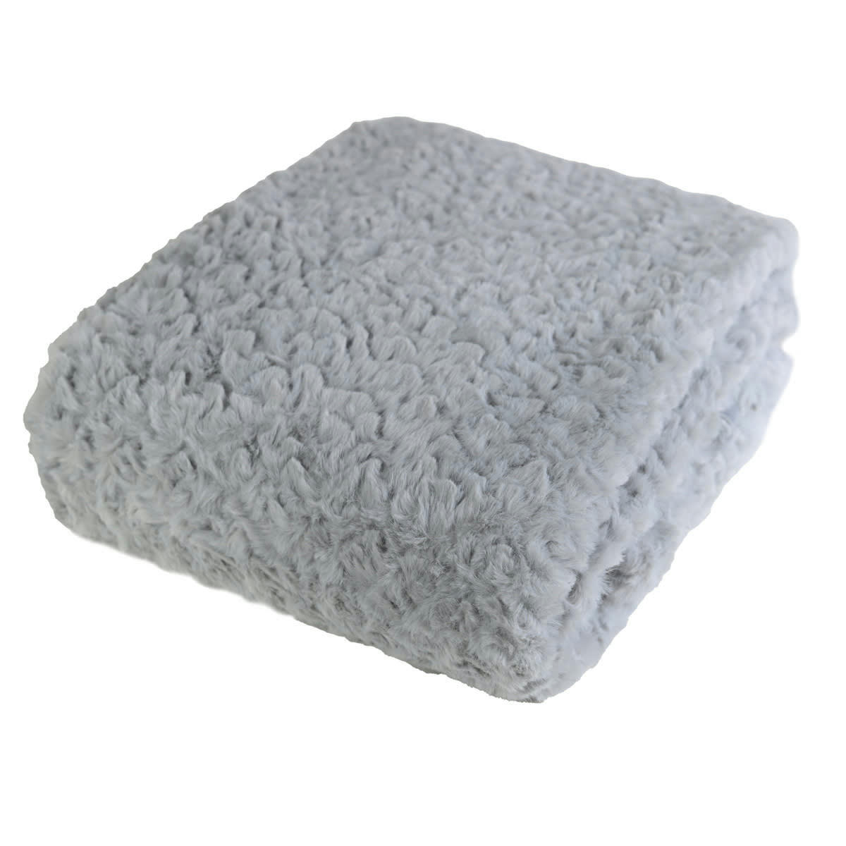 CHARME & DOUCEUR - Plaid doux & chaud  gris perle 150x180 cm