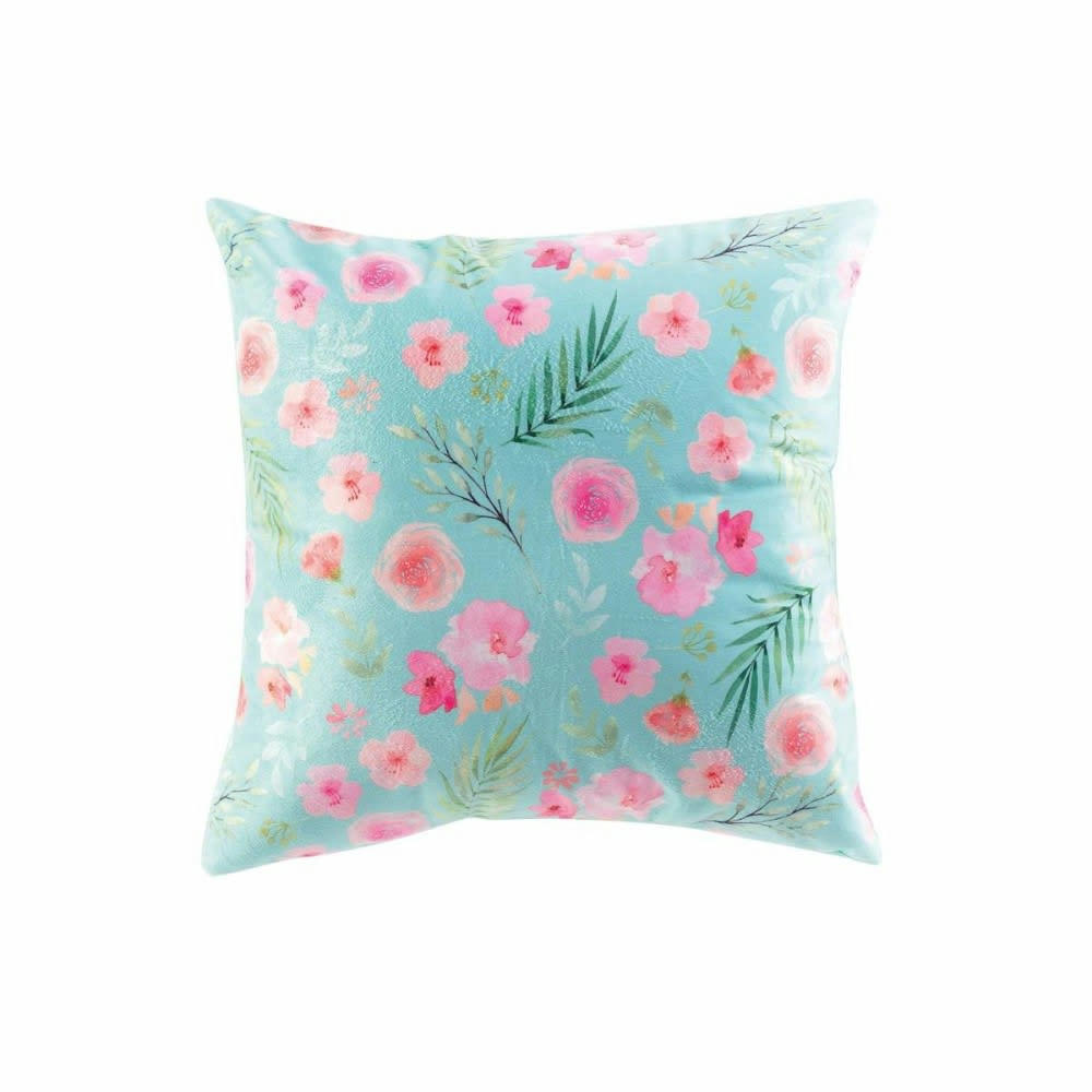 FRESH MINT - Coussin aspect velours 45x45cm