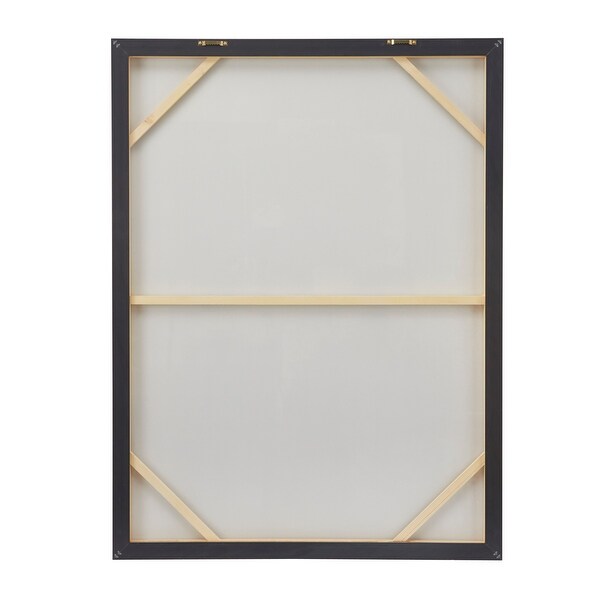 Gold Wood Modern Framed Abstract Wall Art