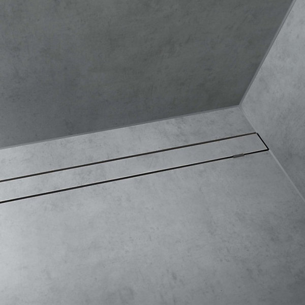 Caniveau de douche HANSGROHE RainDrain Rock 70 cm découpable et carrelable