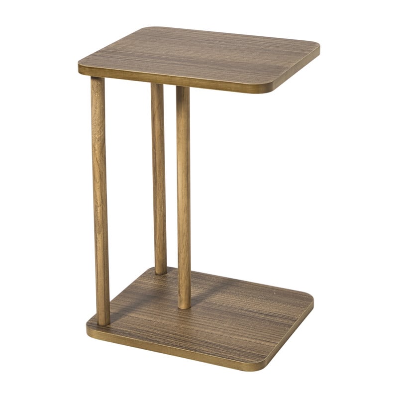 Bijzettafel Ella - bruin - 56x38x33 cm