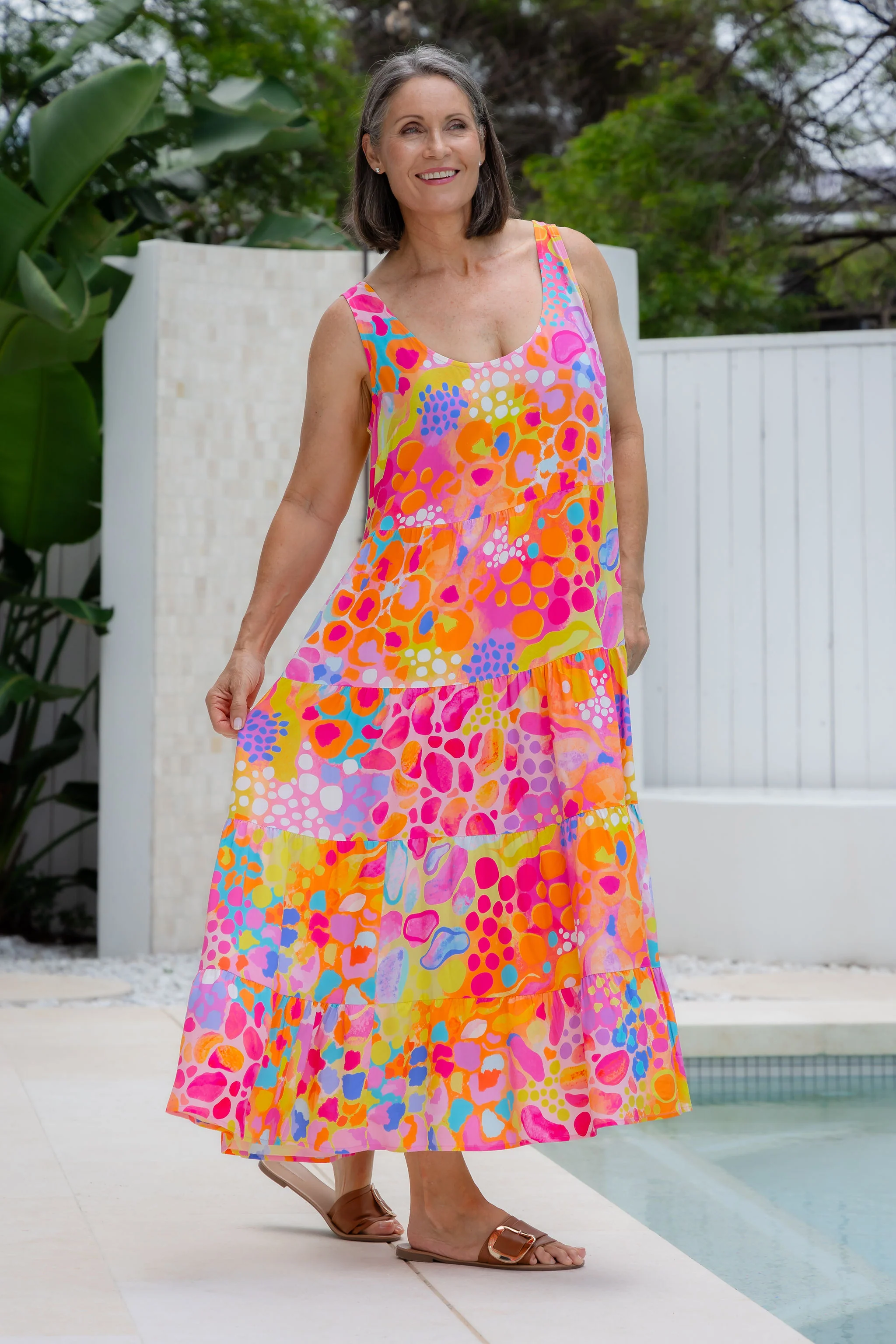 Ronnie Dress in Tequila Sunrise by Kasey Rainbow