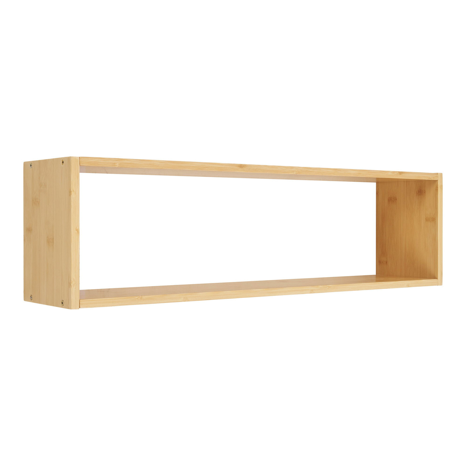 Półka ścienna Ember 70x15x19,5 cm bambusowa prostokątna