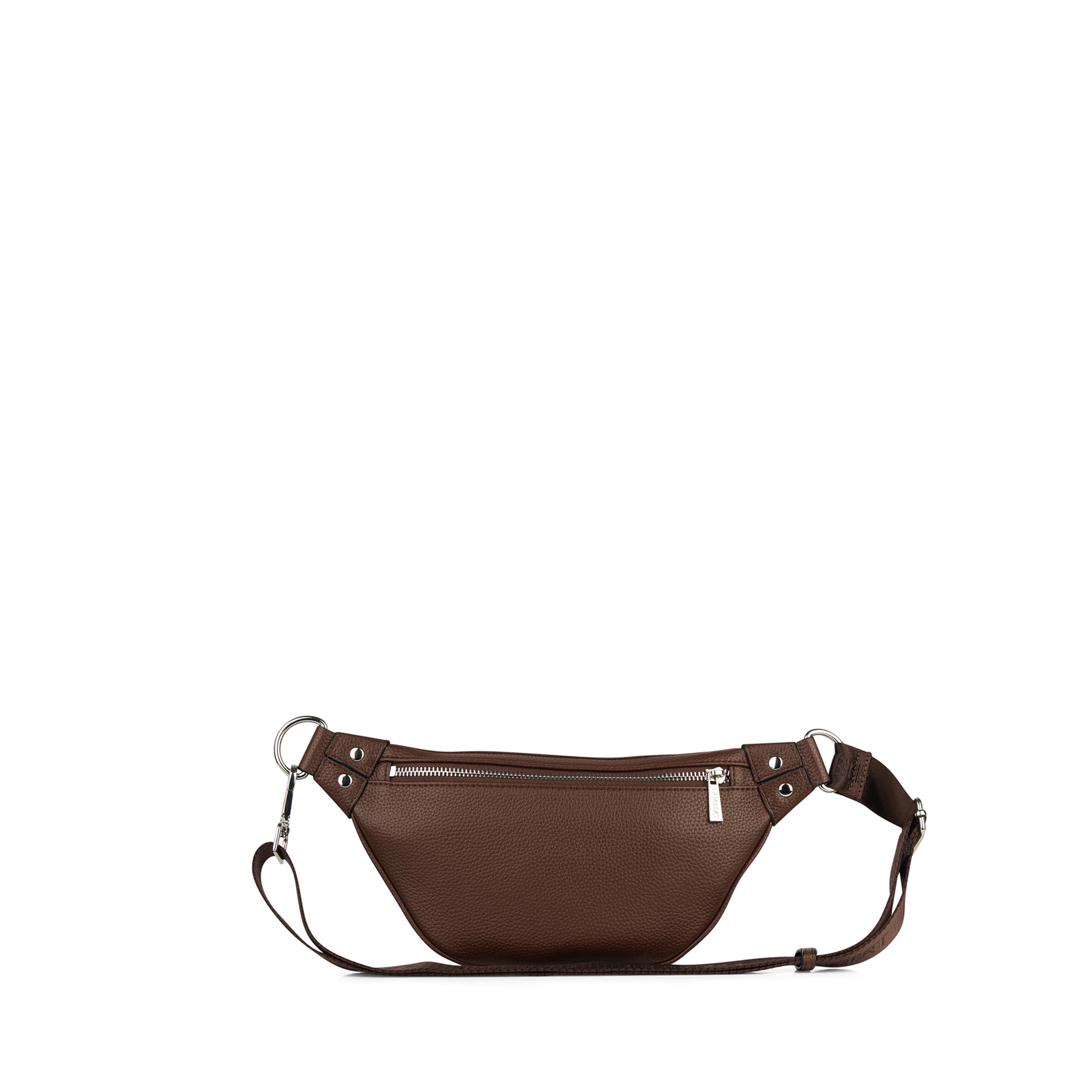 The Sarah - Chocolate Vegan Leather Belt Bag