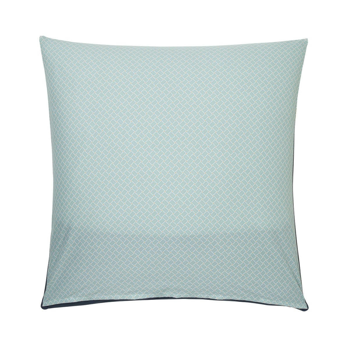 SACHA - Taie d'oreiller imprimée en lyocell bleu 63x63