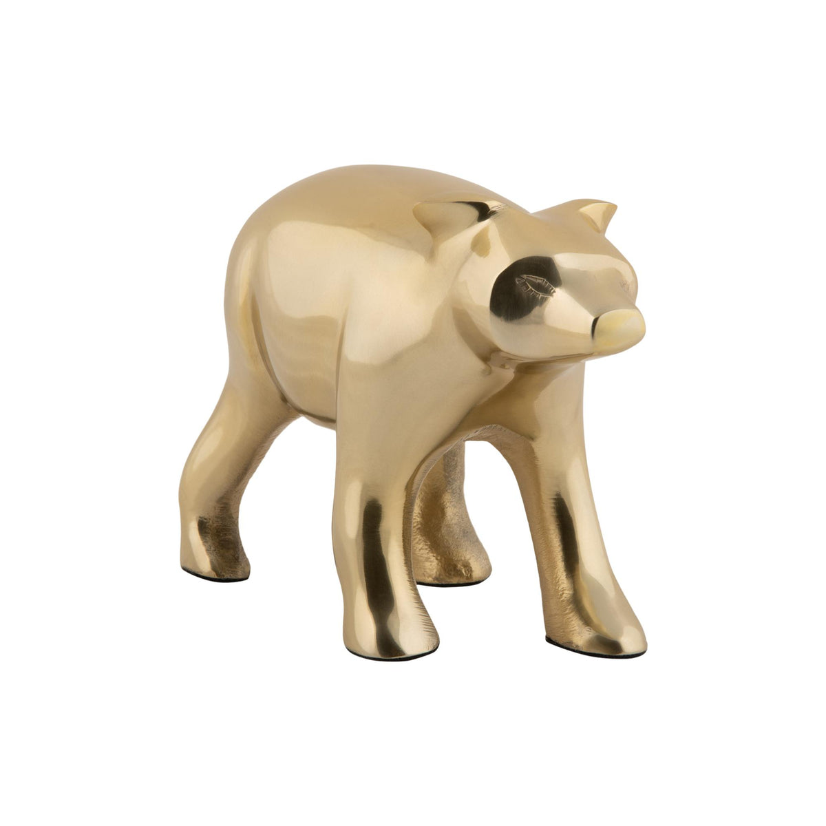 Present Time ornament Bear - goud - 15x7x10.5cm