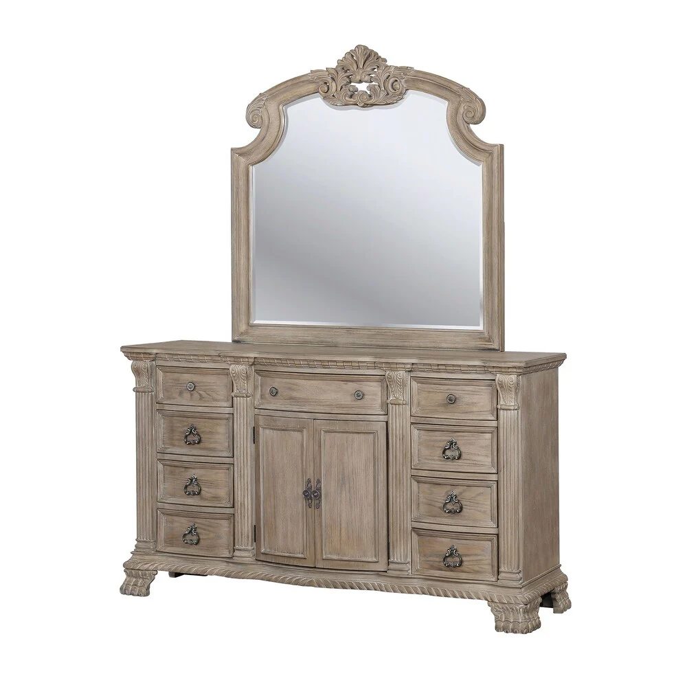 William's Home Furnishing Montgomery Queen Bed, Rustic Natural Finish