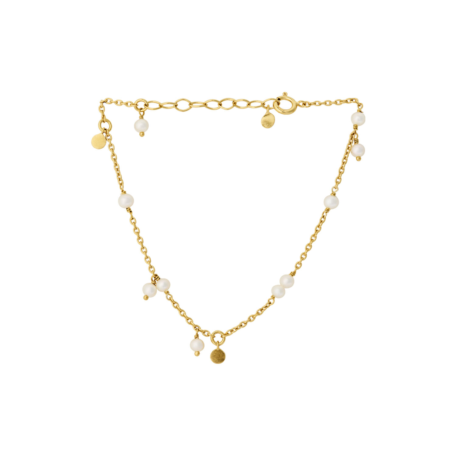 Ocean Pearl armb&aring;nd, guld