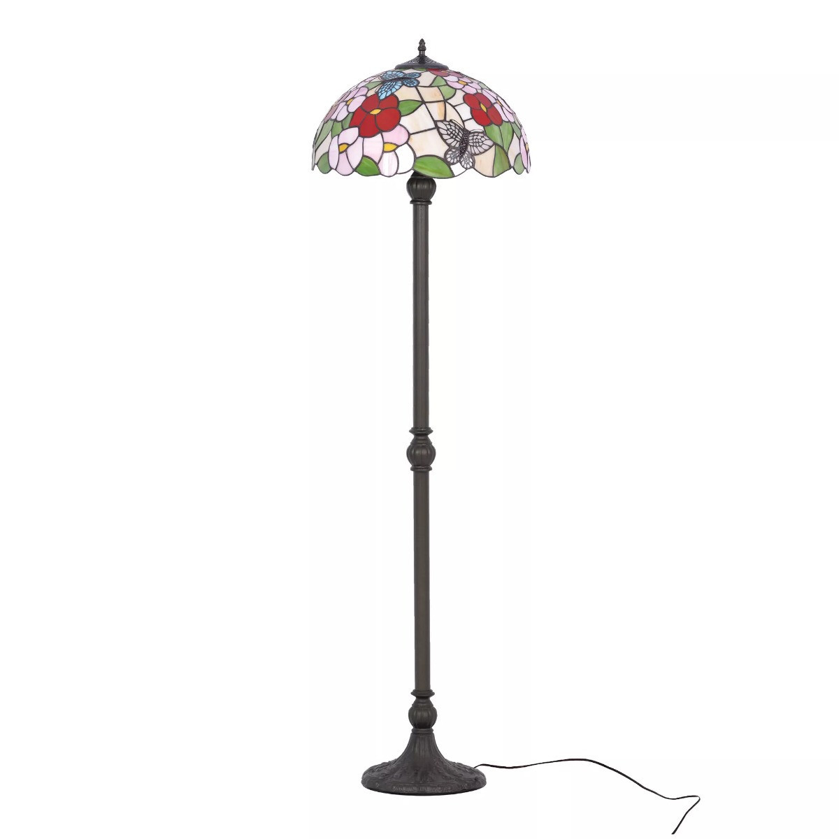 Lampa podłogowa mulitikolor BUTTERFLY 2xE27x20W wym:150x40x40cm Kaja