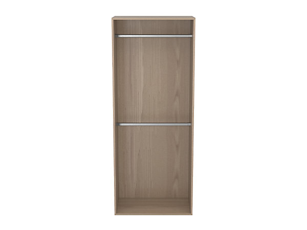 Dressing effet chêne double penderie GoodHome Atomia H. 187,5 x L. 75 x P. 45 cm
