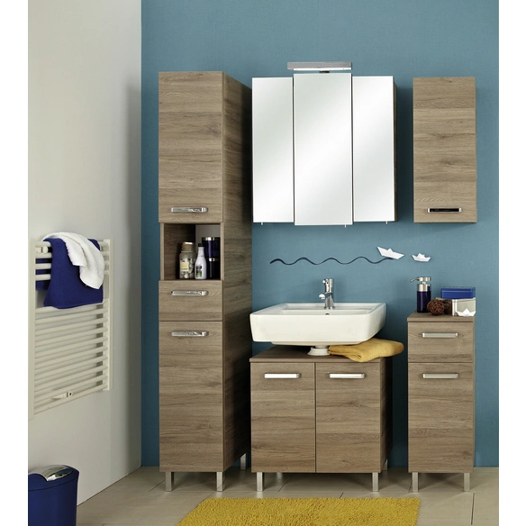 Hochschrank »Quickset 313«, (BxHxT): 30 x 195,5 x 33 cm, braun