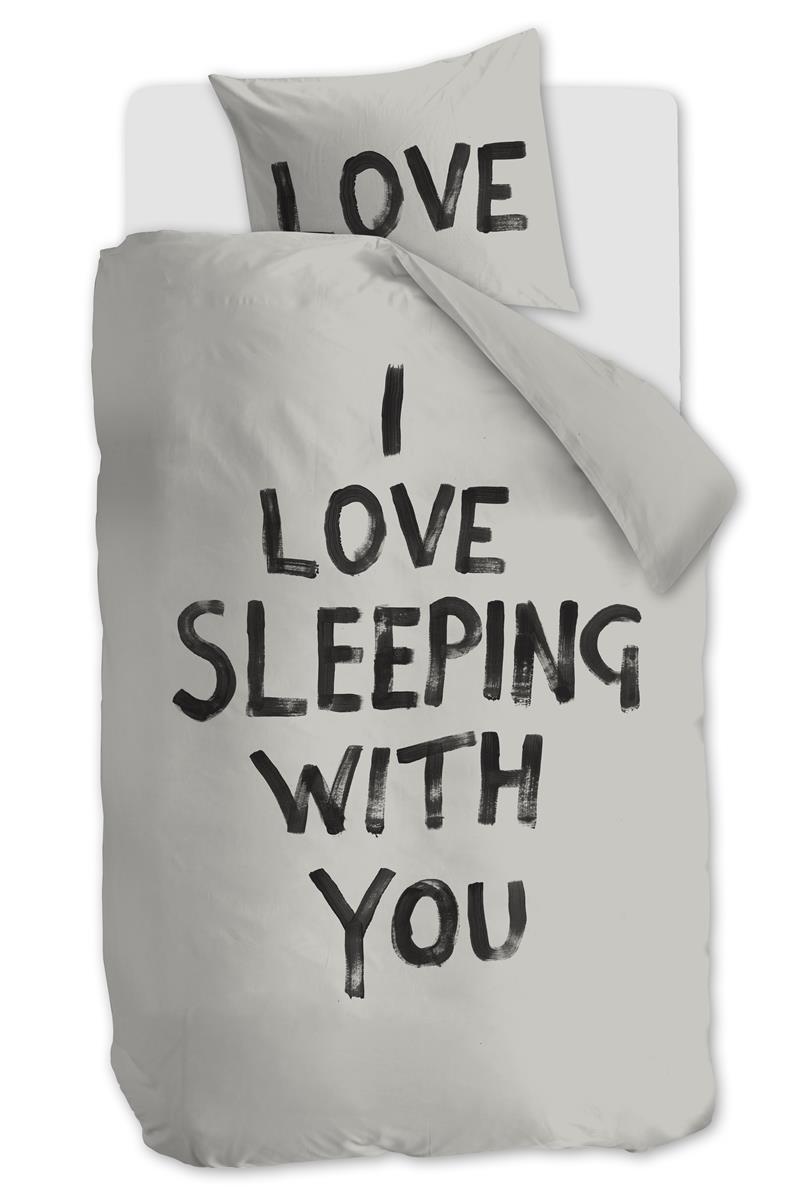 vtwonen dekbedovertrek Love Sleep - 140x200/220 cm - naturel