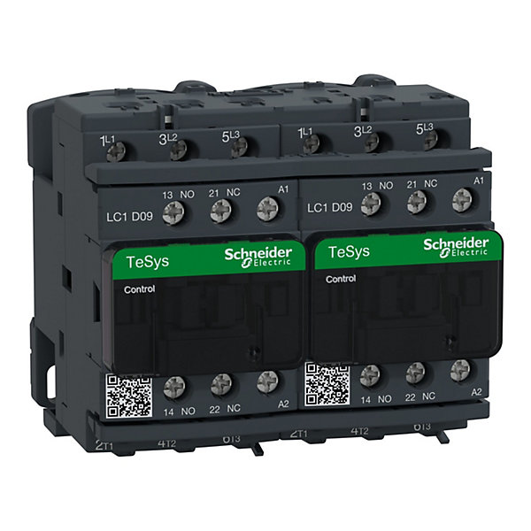 Lc2d09p7 Schneider - Contacteur Inverseur Tripolaire - 3no - 9a - Bobine 230vca - Vis