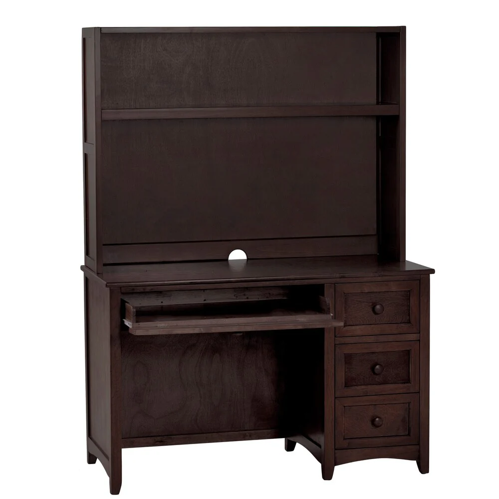 School House Chocolate Desk and Hutch