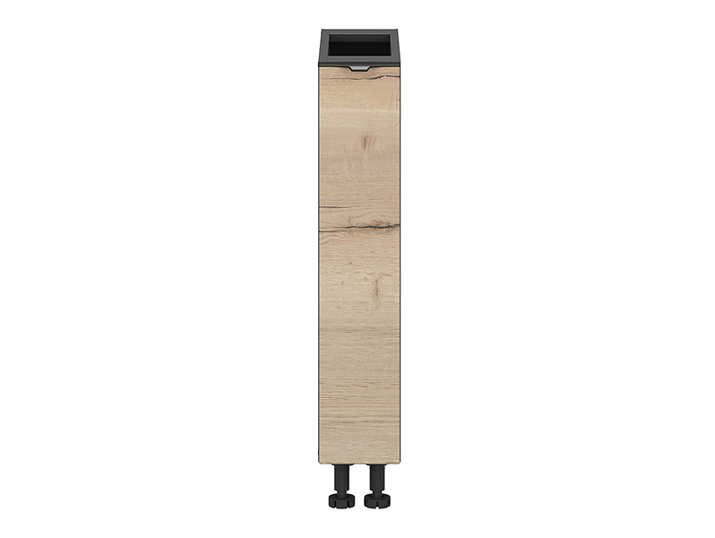 Szafka kuchenna dolna Sole L6 15 cm z koszem cargo dąb halifax natura