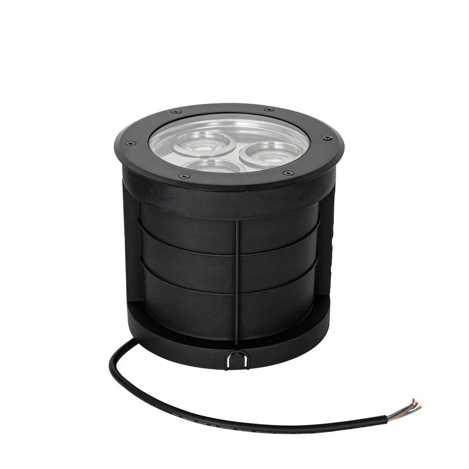 Qazqa grondspot tribus zwart gu10