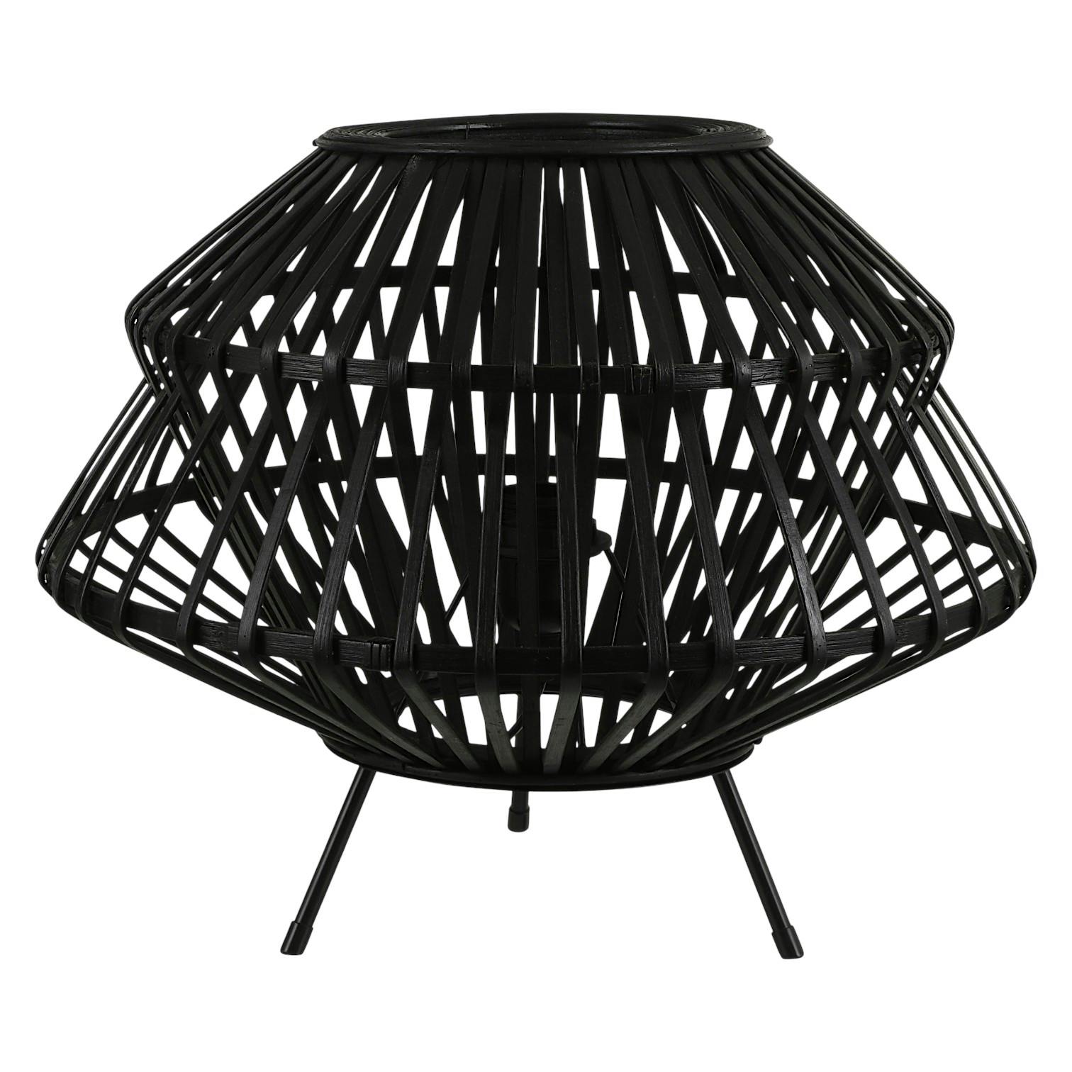 Lampe de table filaire métal noir D 41 cm