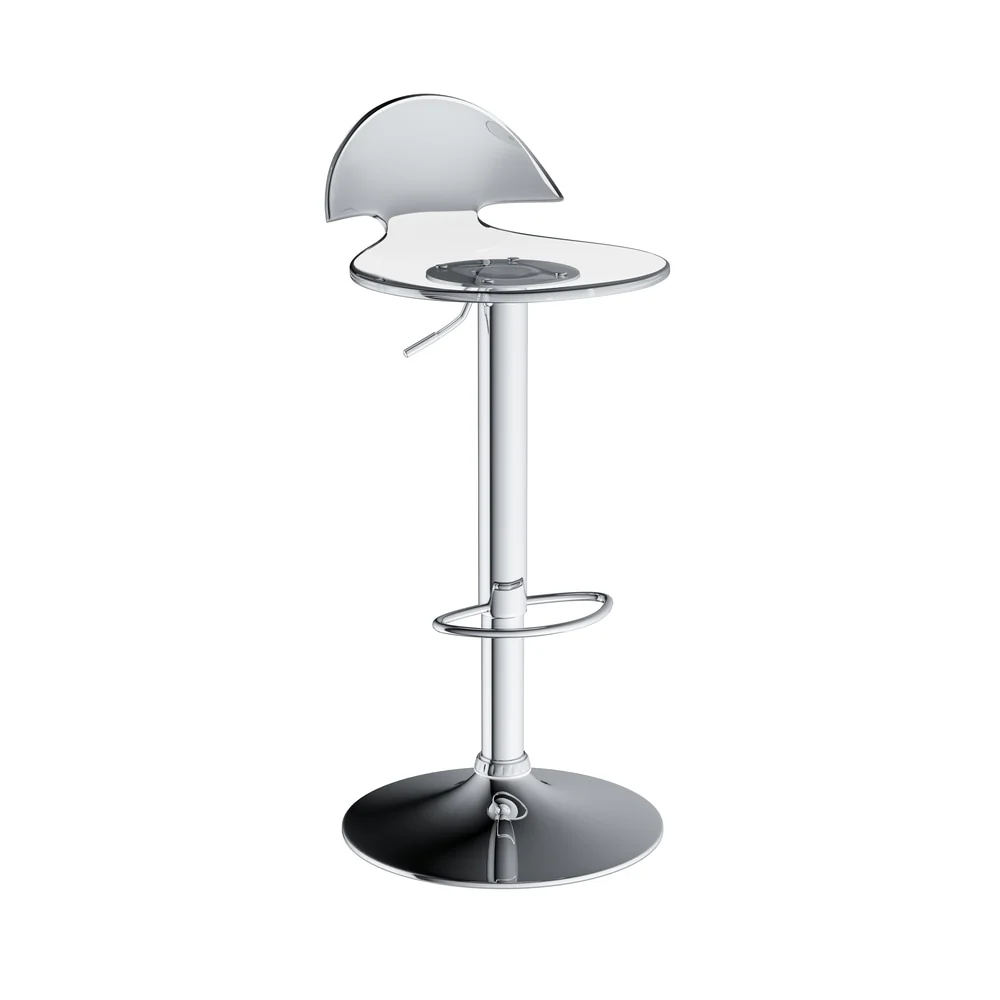 Porch & Den Channery Clear Acrylic Bar Stool