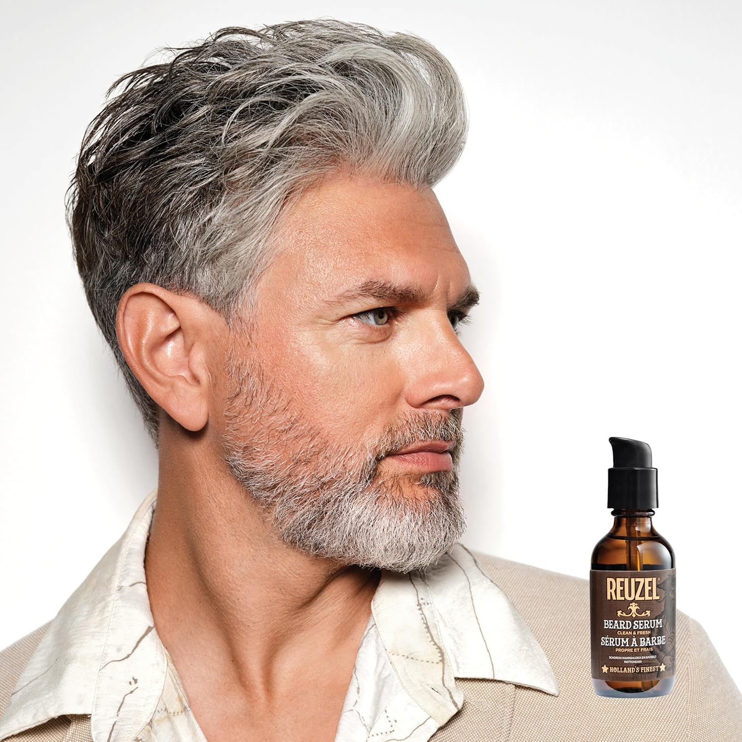 Reuzel Clean And Fresh Beard Serum - Light, Citrus Mint Scent - 2 Oz