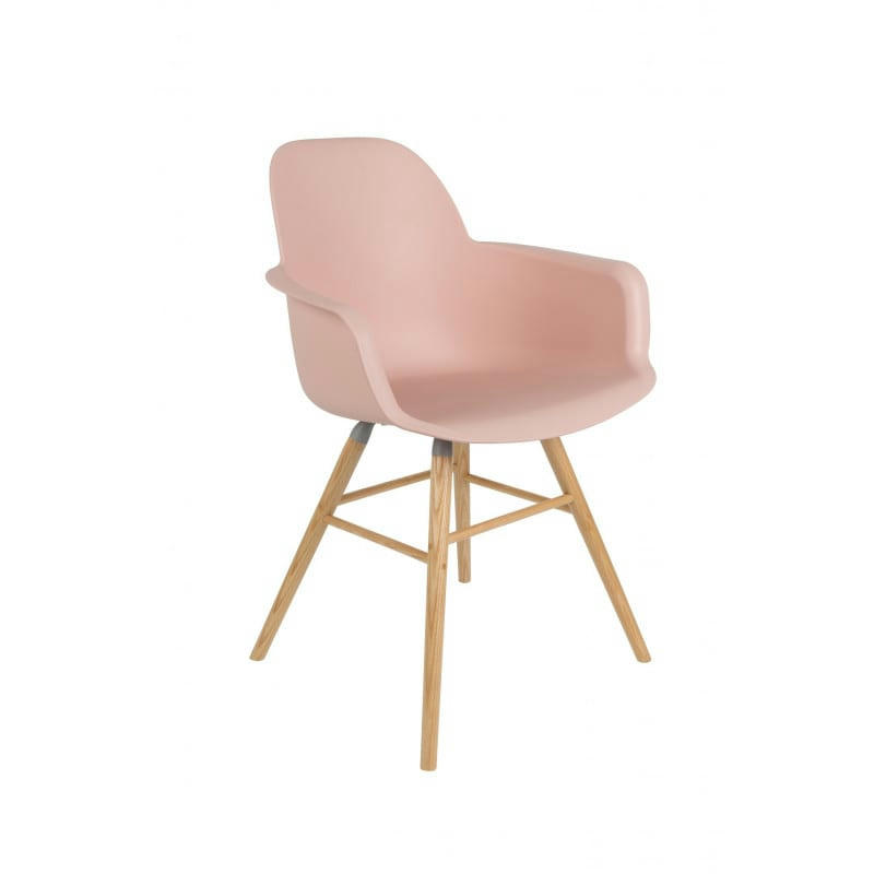 ALBERT KUIP - Fauteuil design en plastique rose