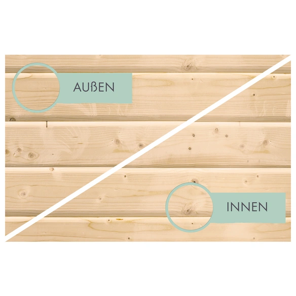 Carport, Außenmaß BxT: 558 x 813 cm, Holzart: Fichte