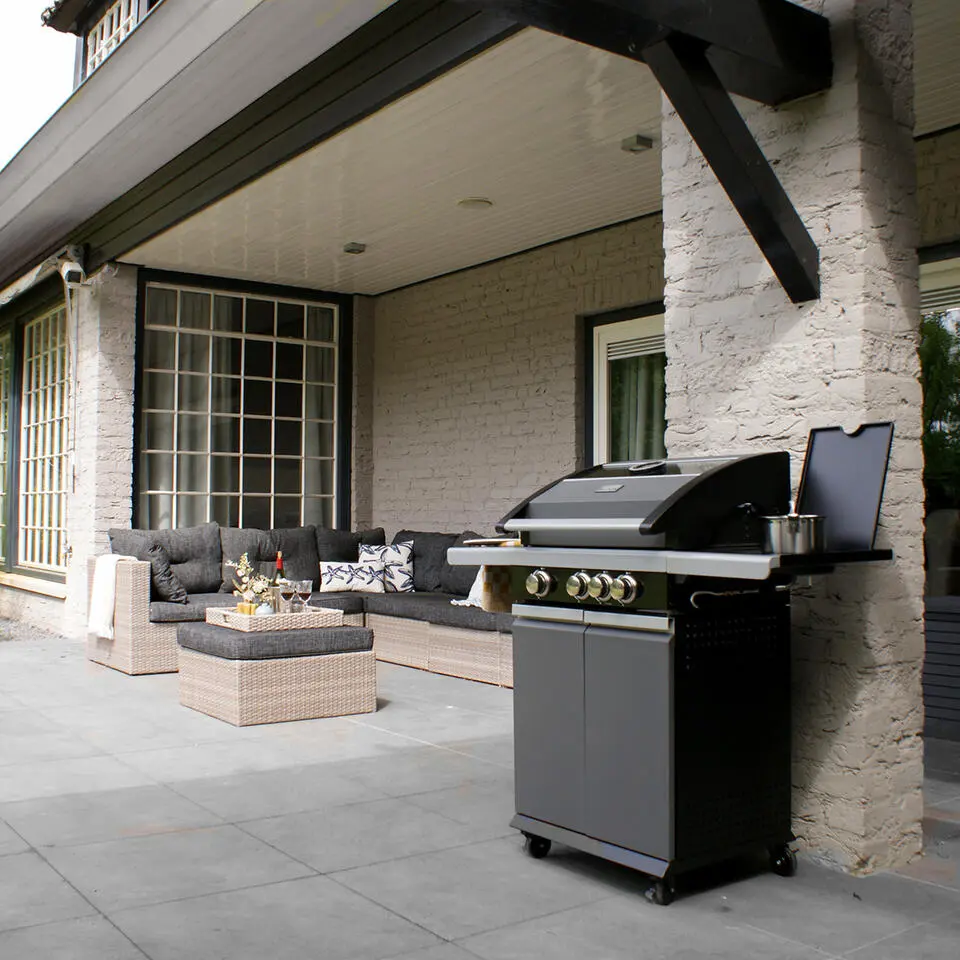 Patton Patio Pro Chef gasbarbecue 3 1 frozen grey