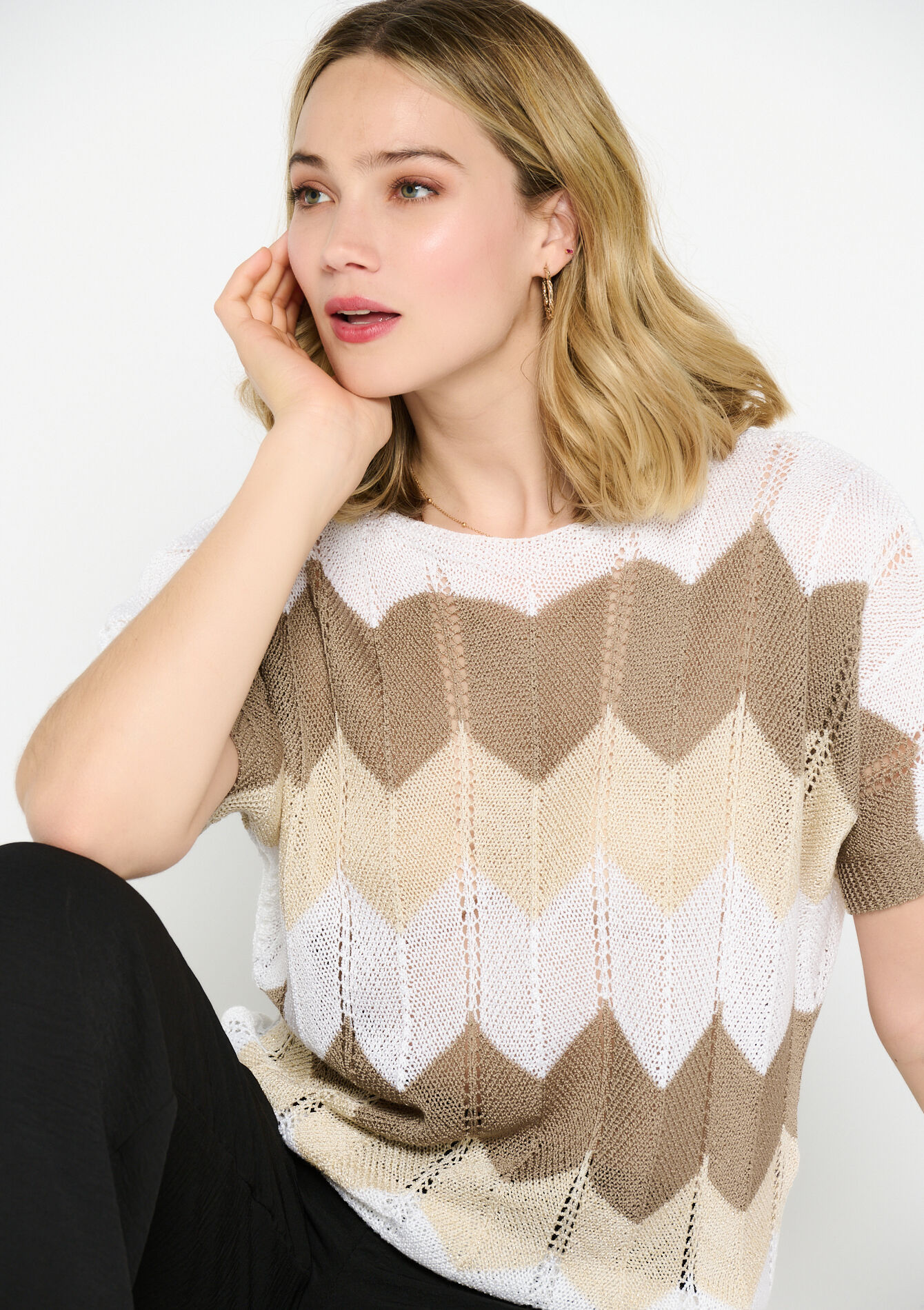 Trui met korte mouwen