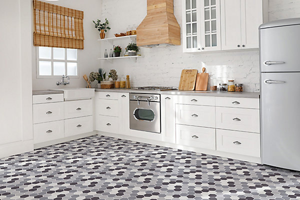 Carreaux vinyle Tulup 30x30 cm Hexagone 9 pcs