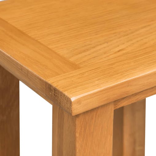 NNEVL End Table 27x24x37 cm Solid Oak Wood