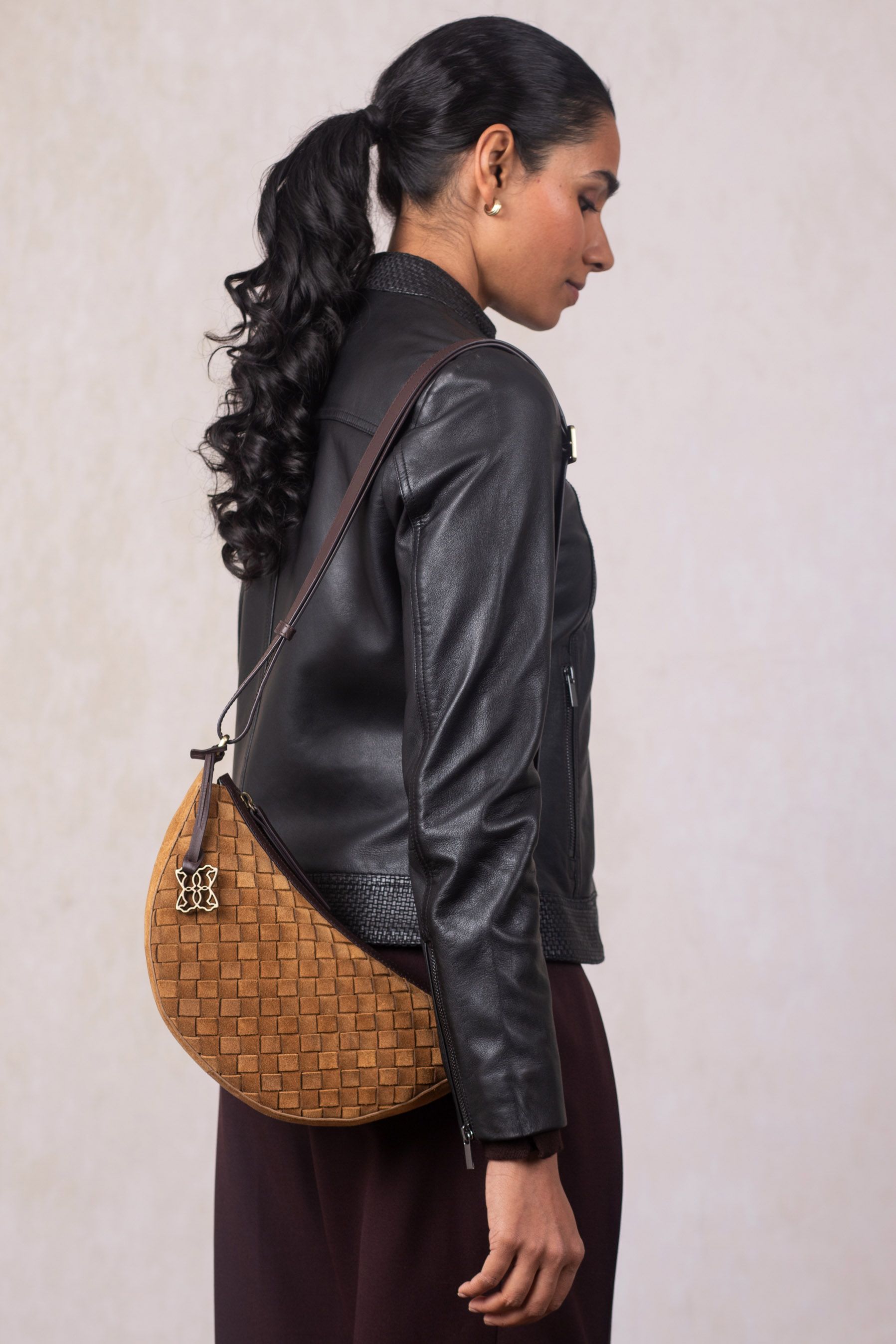 Lakeland Leather Mirehouse' Suede Sling Bag