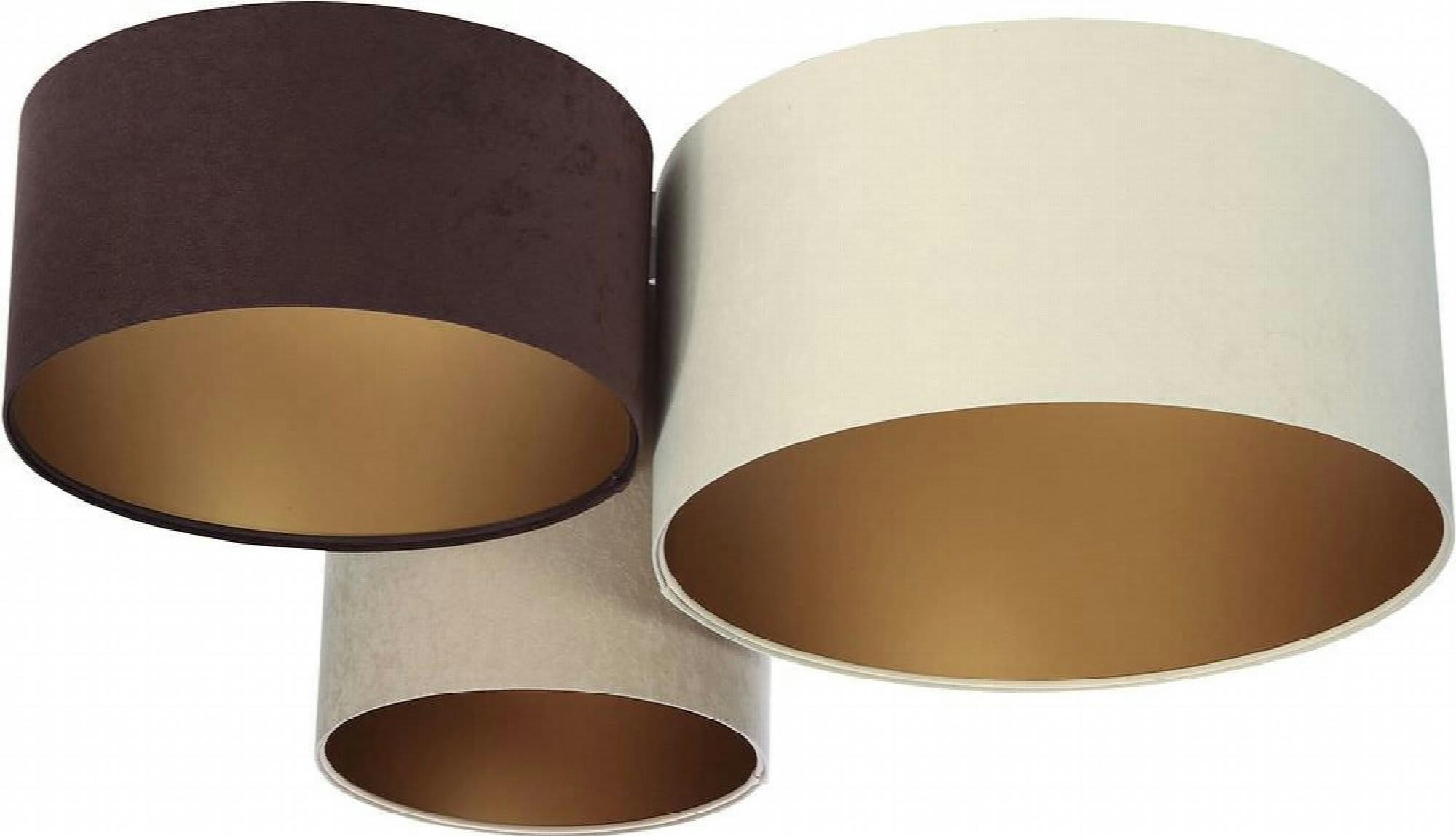 TRIO - Plafonnier Tissu Beige