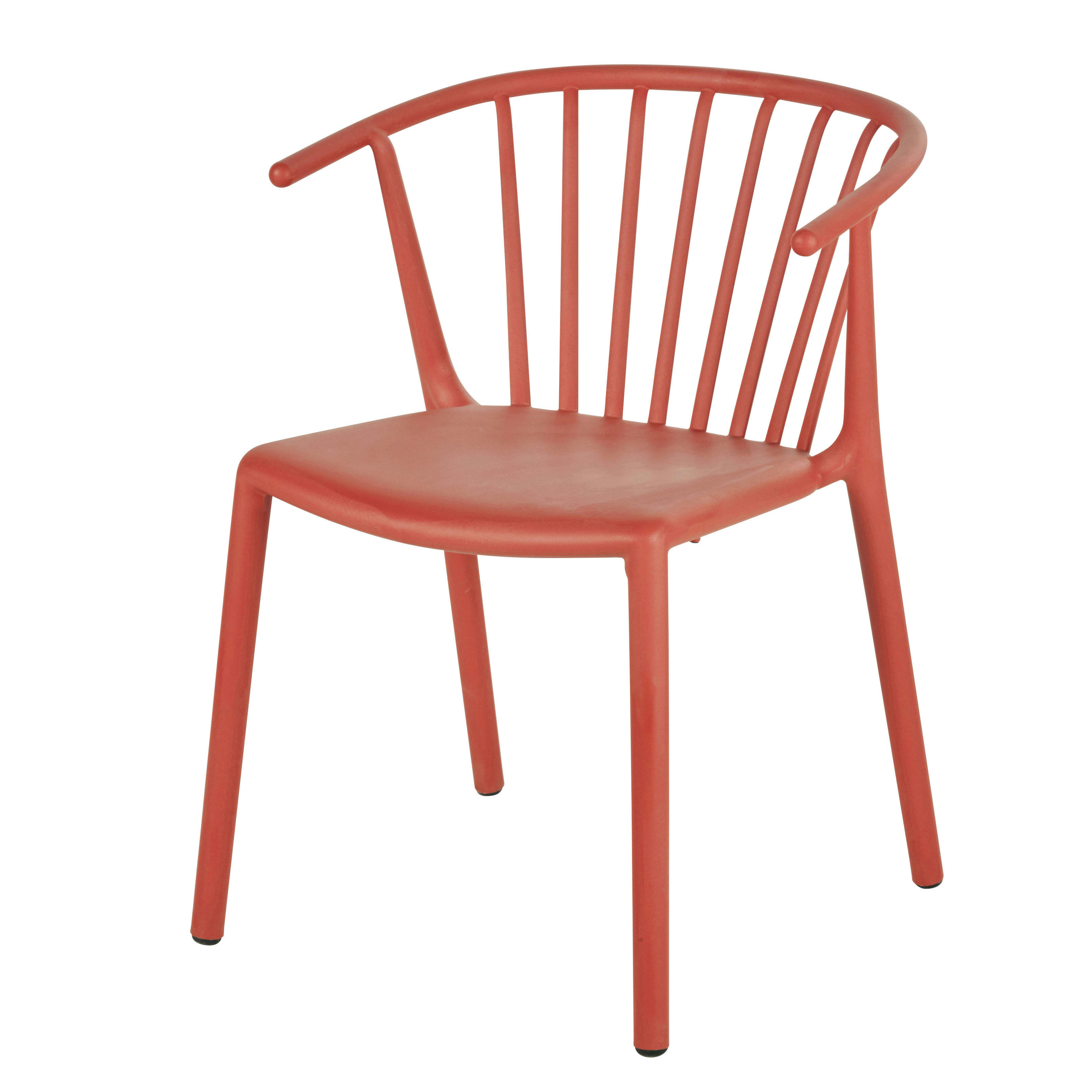 Kaishi Business - Chaises à dîner de jardin professionnelles terracotta (x2)