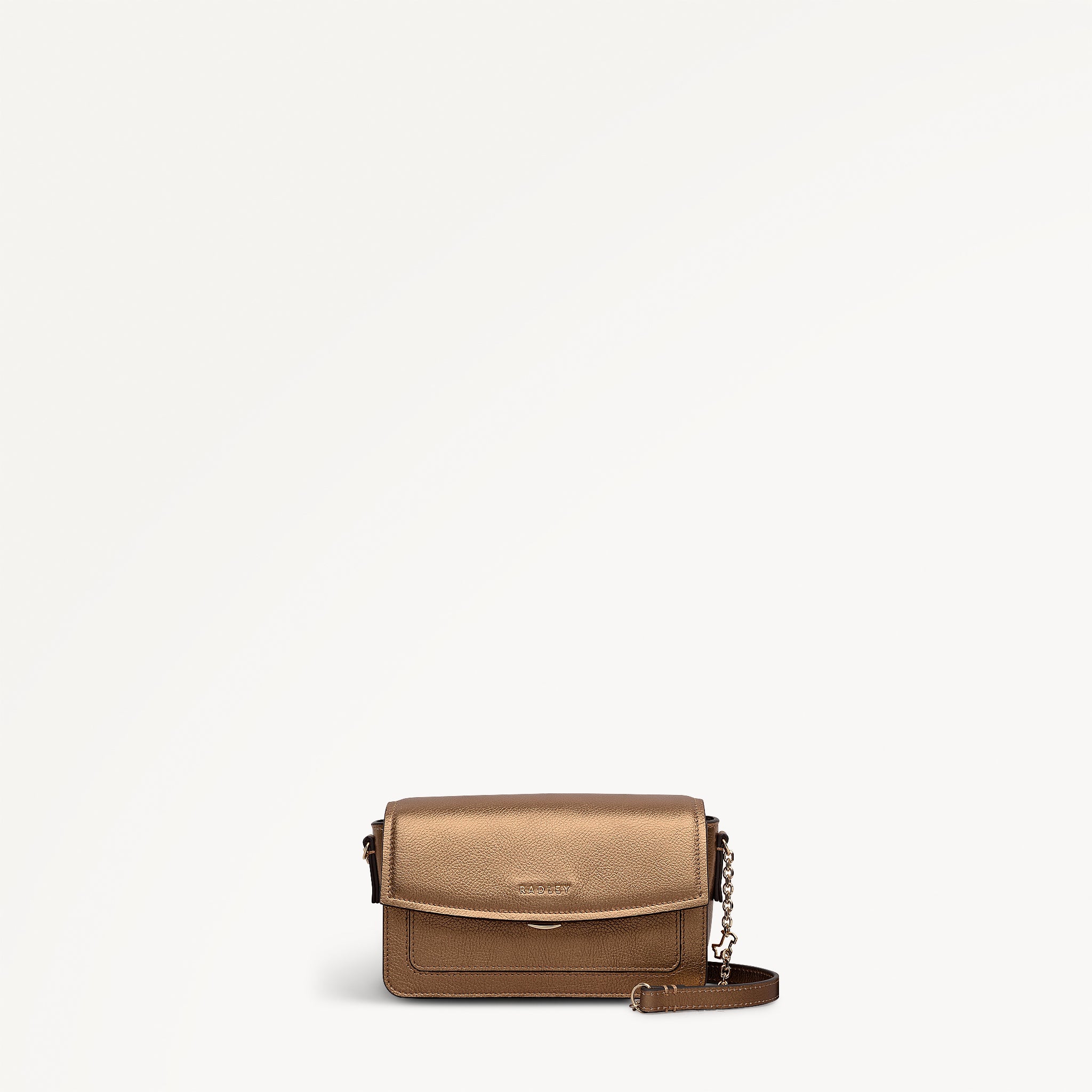 Albert Road - Metallic Mini Flapover Cross Body Bag - OHE19302
