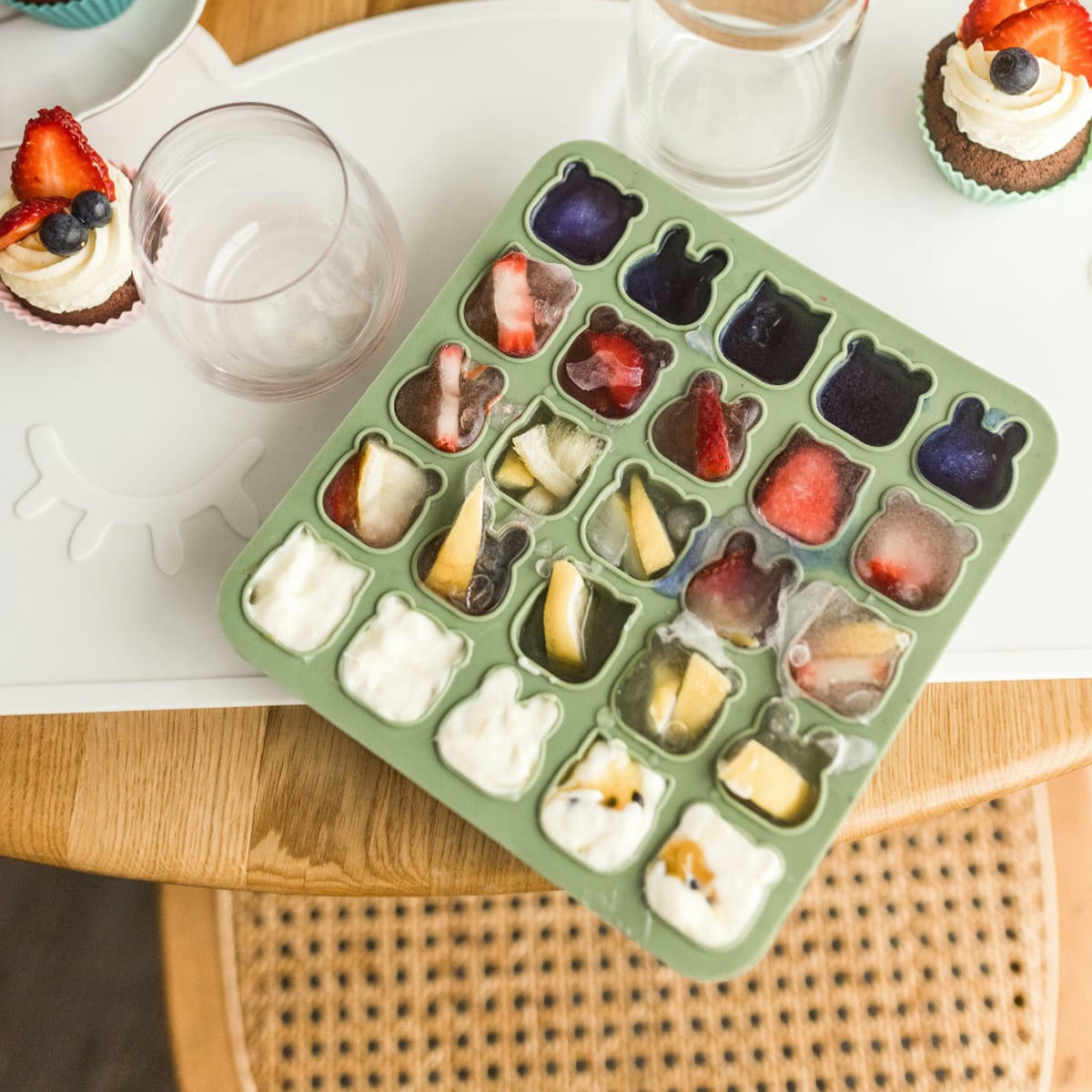 - Moule en silicone mini animaux  Vert