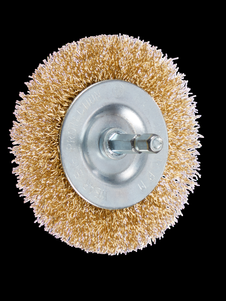 Mastercraft Flat Wire Wheel Brush, Coarse, 3-in