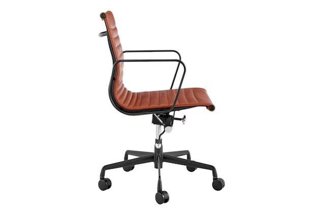 NNEKGE Low Back Office Chair (Tan Leather)